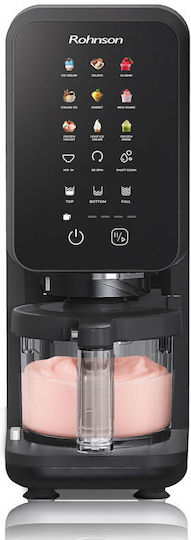 Rohnson Velvet Creme Ice Cream Maker 3x1.35lt Black
