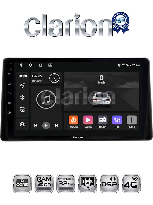 Clarion Sistem Audio Auto Pentru Toyota Raize 2020 Bluetooth USB Wi-Fi GPS Apple CarPlay Android Auto
