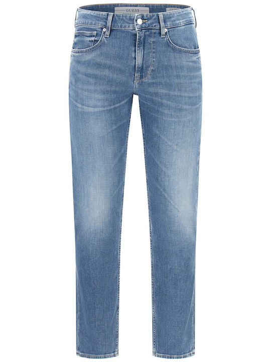 Finnley Ανδρικό Παντελόνι Τζιν Ελαστικό με Slim Tapered Εφαρμογή Μπλε