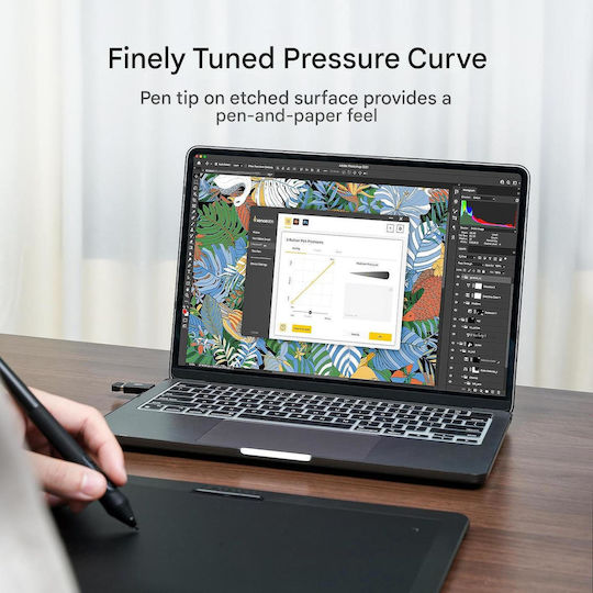 Grafidă de Design cu Ecran 12" și Bluetooth 12 x 9 inch Control De La Distanță cu 40 Funcții Programabile 2 Stylusuri 8192 Niveluri De Presiune Înclinare 60 Grade Mănușă De Desen Geantă De Transport Rezerve Toc Pentru Stylus Dongle