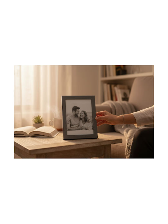 Wooden Photo Frame With Gray Frame