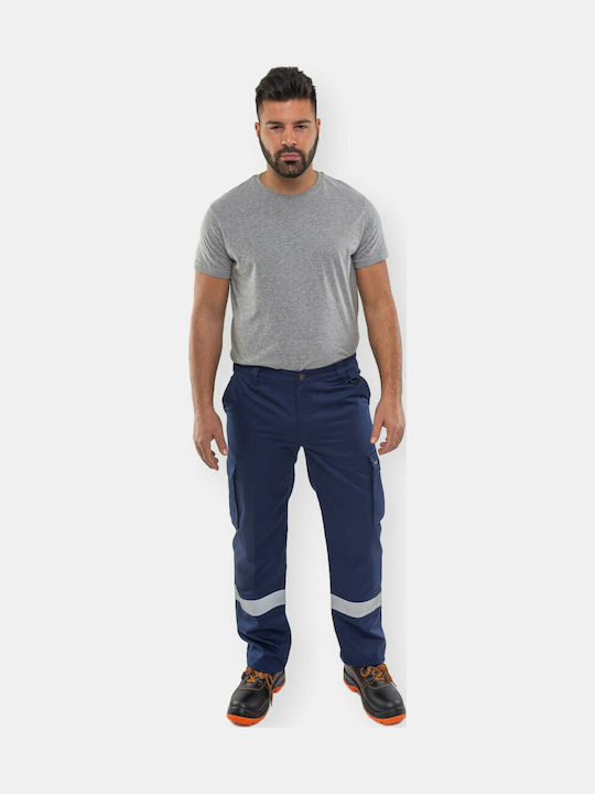 Axon Classic Reflective Work Trousers Navy Blue