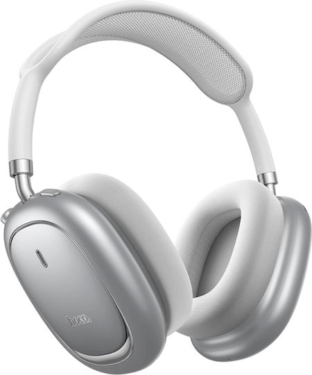 Hoco W68 Calma Безжични / Жични Over Ear Слушалки с 45 Часа Работа Сребристи