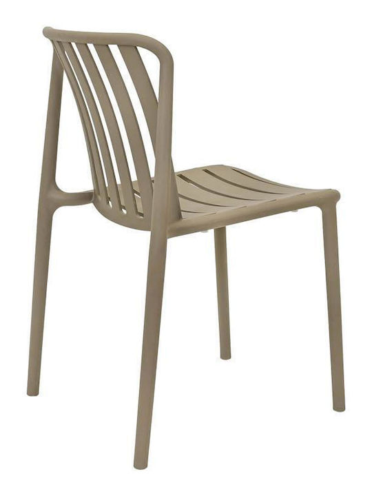 Outdoor Chair Polypropylene Sophia Khaki 43x58x82 cm