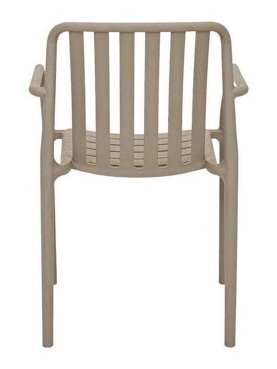 Outdoor Chair Polypropylene Sophia Khaki 57x58x82cm