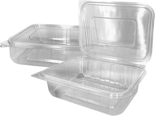 Lariplast Disposable Plastic PET Tableware for Cold 1000ml Transparent 100pcs