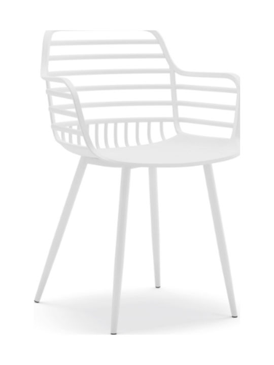 Outdoor Chair Polypropylene Candy Ch534wh White 52x56.5x81.5cm
