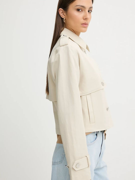 Women's Beige Gabardine