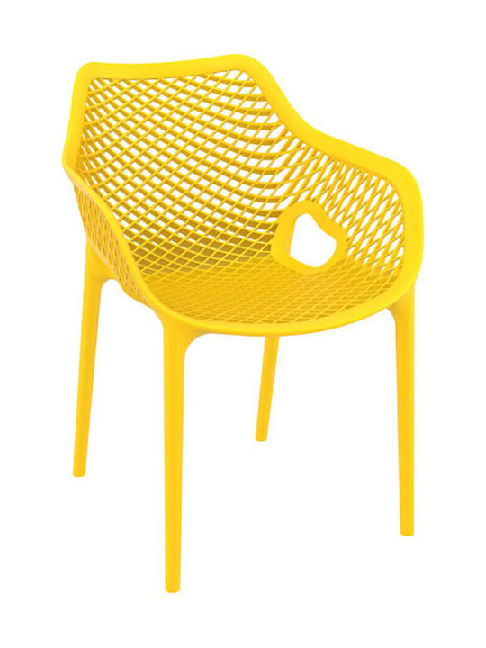 Outdoor Chair Polypropylene Air XL Yellow 57x60x81cm