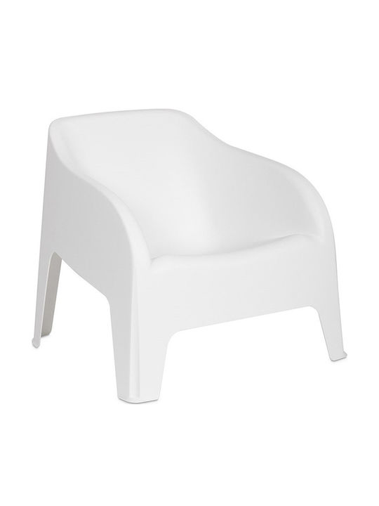Outdoor-Stuhl Kunststoff Petra Matte Bianco 79x76.5x70εκ.