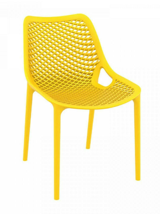 Scaun de exterior Polipropilenă Air Galben 50x60x82cm