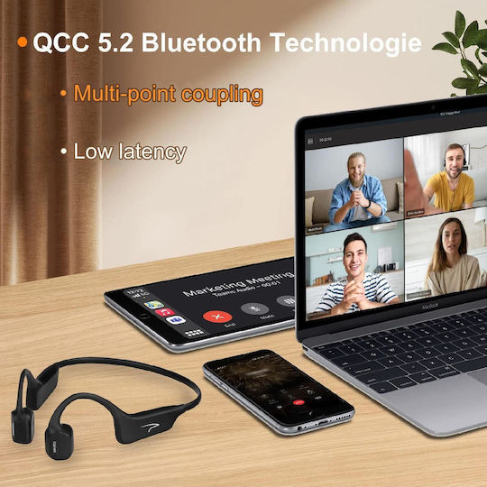 Безжични Костнопроводими Bluetooth Хендсфри Слушалки с Устойчивост на Изпотяване