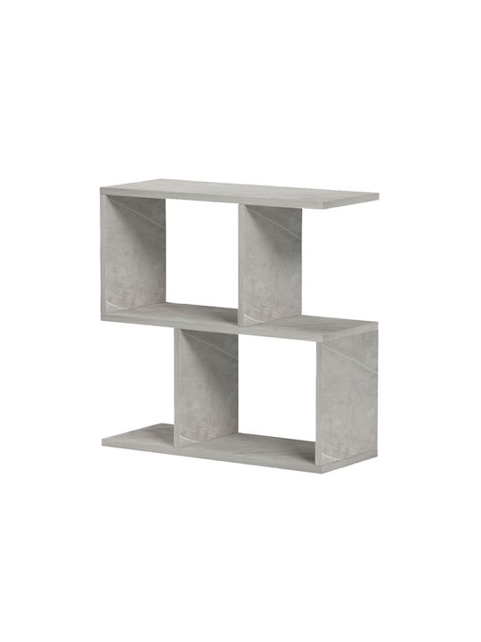 Rechteckiger Beistelltisch Wesmol Grau M50xL20xH50cm