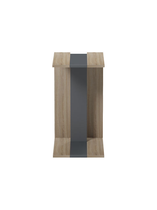 Side Coffee Table Muju Wooden Sonoma Anthracite W30xL40xH55cm