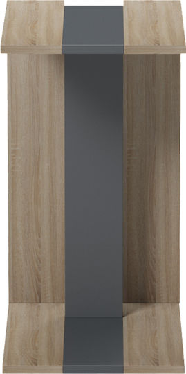 Rectangular Side Table Muju Wooden Sonoma- Anthracite W30xL40xH55cm