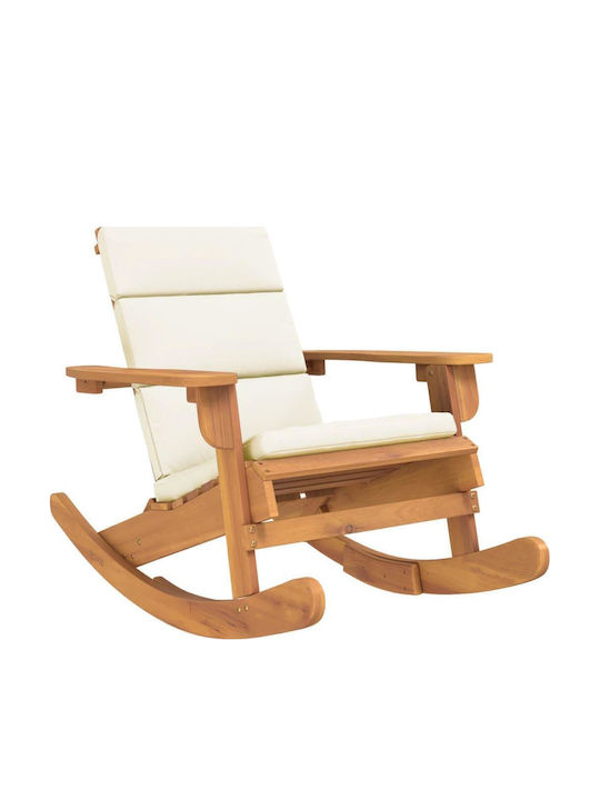 Hölzernes Adirondack mit Kissen Braun 1Stück 75x105x90cm