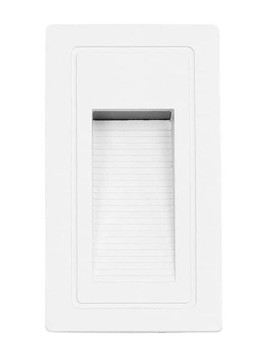 kelvo Stepart Wandmontiertes Außenbeleuchtung LED IP65 3W mit Warmweißem Licht 6x5.5x10cm