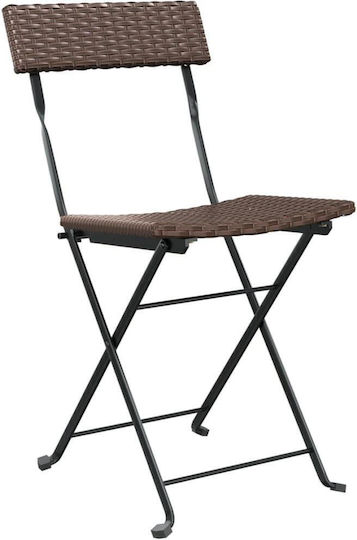Brown Armchair 2 Pieces 40x45x79cm Brown Armchair 2 Pieces 40x45x79cm