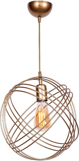 Megapap Phillipe Κρεμαστό Φωτιστικό Χρυσό 35x35x70εκ. Megapap Phillipe Κρεμαστό Φωτιστικό Χρυσό 35x35x70εκ.