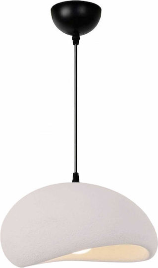 Megapap Riven Κρεμαστό Φωτιστικό Μπεζ με Ντουί E27 35x35x80εκ.