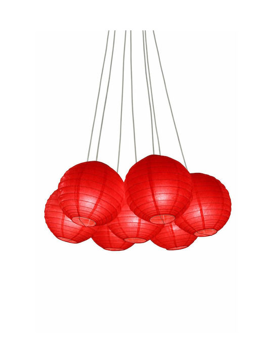keleman Red Ball Pendant Ceiling Light 20x20x60cm