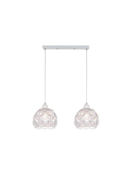 Agora Lighting Ρυθμιζόμενο Κρεμαστό Φωτιστικό Florence Ράγα με Ντουί E27 56x56x90εκ.