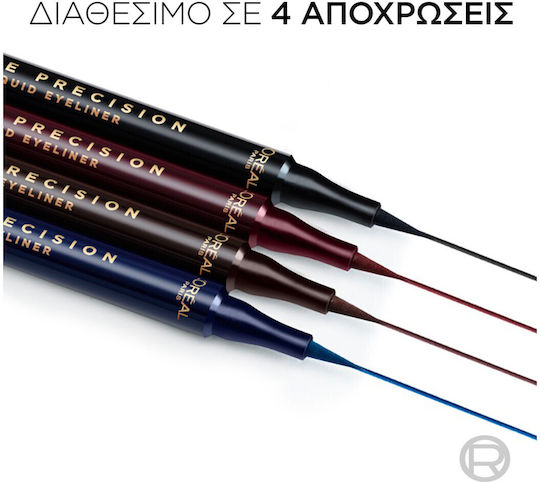 L'Oreal Paris Haute Precision Waterproof Felt Tip Eye Liner Noir Silk 1ml