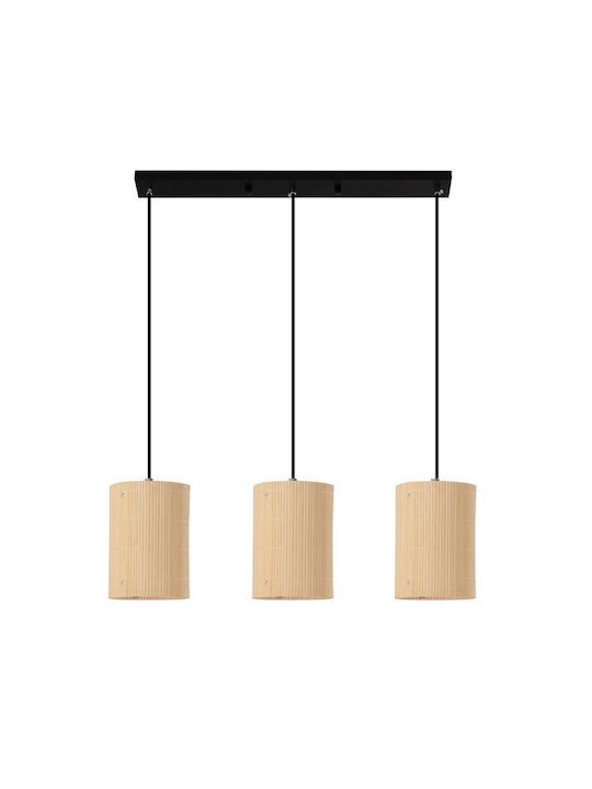 Agora Lighting Регулируема Висящо Осветително Тяло Черен Бохо с Цокъл E27
