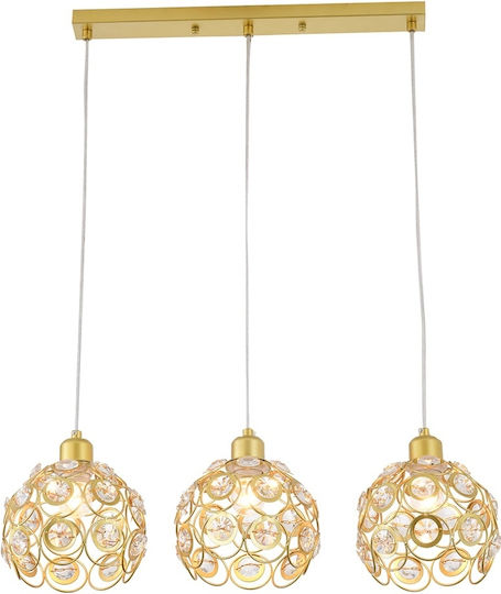 Agora Lighting Κρεμαστό Φωτιστικό Χρυσό 65x65x90εκ. Agora Lighting Κρεμαστό Φωτιστικό Χρυσό 65x65x90εκ.