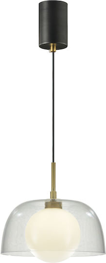 Agora Lighting Κρεμαστό Φωτιστικό Διάφανο 100x100εκ.