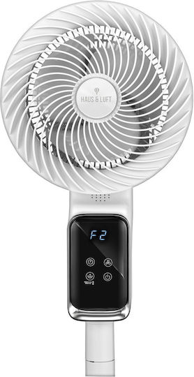 MPM Стоящ Вентилатор 50W Диаметър На Вентилатора 17cm С Дистанционно Бял