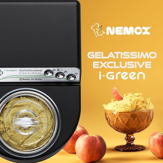 Nemox Gelatissimo Exclusive I-green Mașină de Înghețată 1.7l Neagră