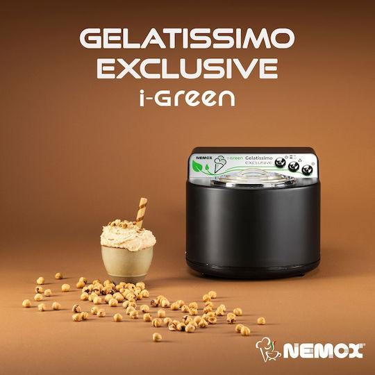 Nemox Gelatissimo Exclusive I-green Mașină de Înghețată 1.7l Neagră