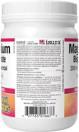 Natural Factors Magnesium Bisglycinate 200mg 240gr