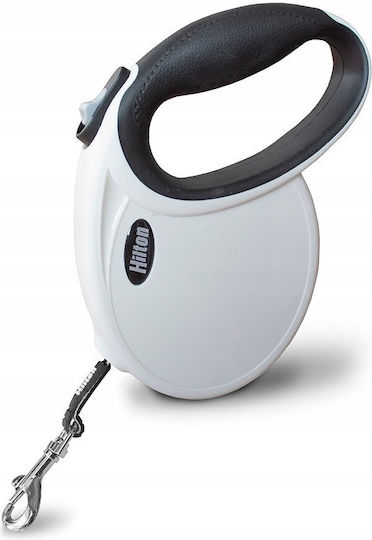 Hilton Foldable Dog Leash Lead Strap In White Colour 4m Up To 20kg