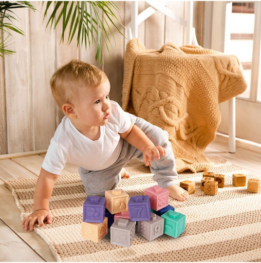 MalPlay Educational Building Blocks for 6+ Months 12 Pieces