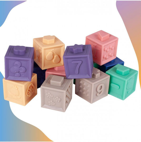 MalPlay Educational Building Blocks for 6+ Months 12 Pieces
