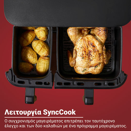 Instant Pot Instant Vortex Air Fryer με Wi-Fi & Διπλό Αποσπώμενο Κάδο 11lt Μαύρο