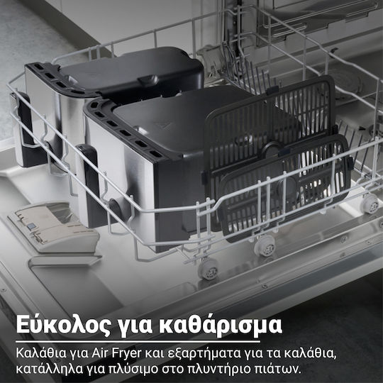 Instant Pot Instant Vortex Air Fryer με Wi-Fi & Διπλό Αποσπώμενο Κάδο 11lt Μαύρο