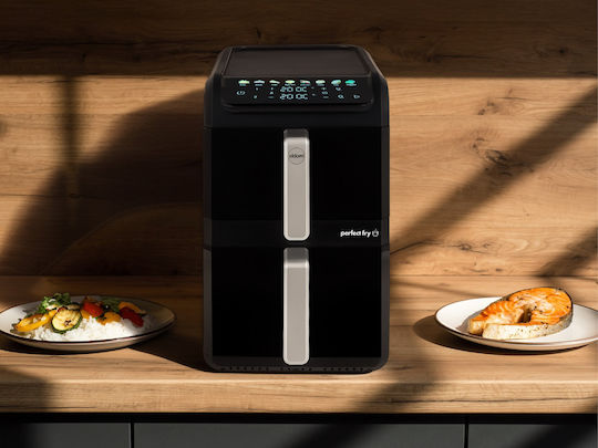 Eldom Air Fryer με Διπλό Αποσπώμενο Κάδο 10lt Μαύρο FR300
