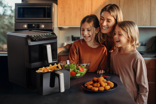 Eldom Air Fryer με Διπλό Αποσπώμενο Κάδο 10lt Μαύρο FR300