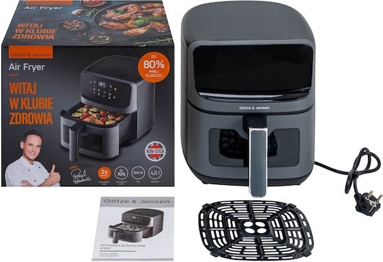 Gotze & Jensen Air Fryer 4.5lt Μαύρο