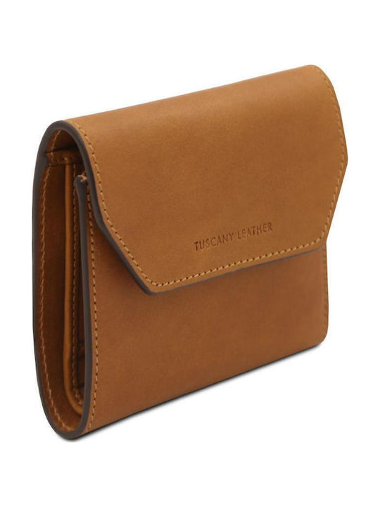 Leder Damenbrieftasche Tabac