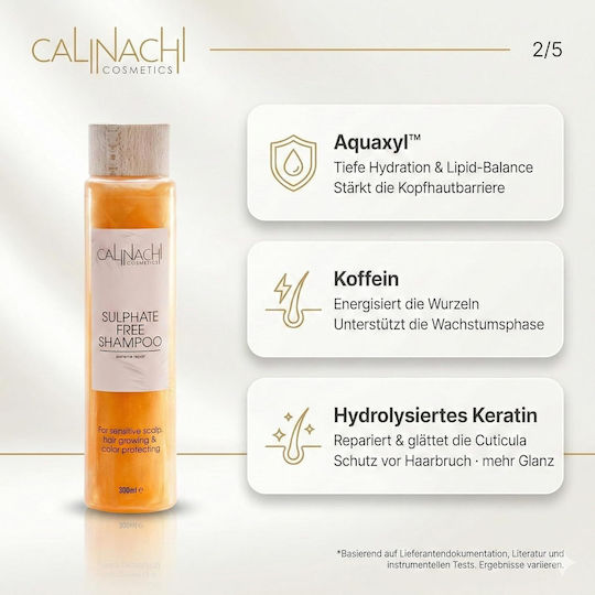 Calinachi Shampoos Glanz für Gefärbt Haare 300ml