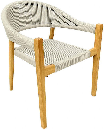 Scaun de exterior Lemn Gray 77x60x60cm