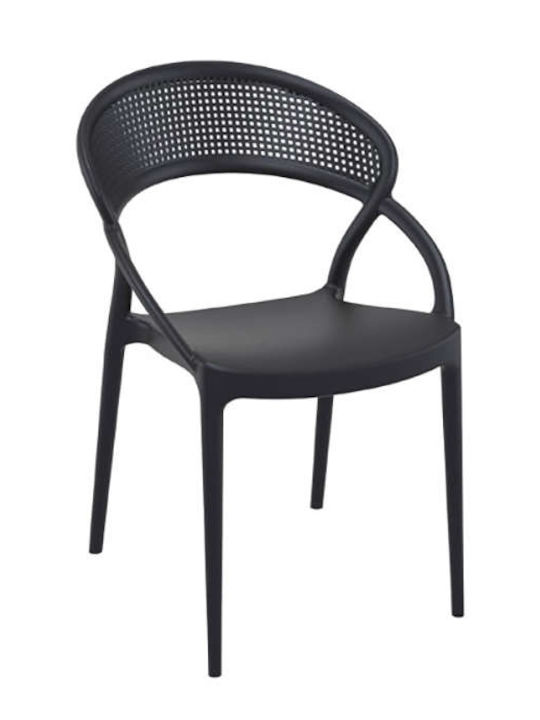 Outdoor-Stuhl Polypropylen Sunset Black 54x56x82εκ.