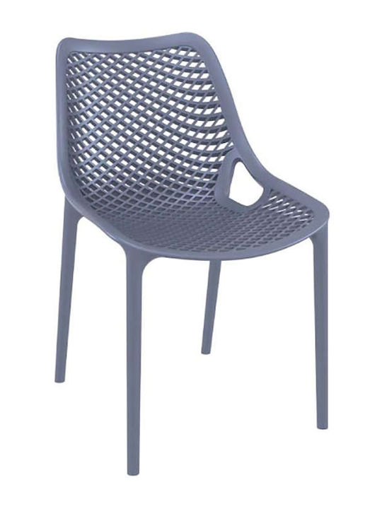 Outdoor Chair Polypropylene Air Dark Grey 4pcs 50x60x82cm