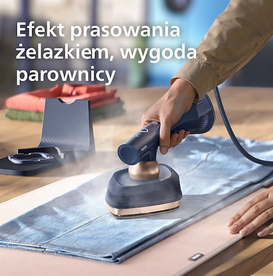 Philips Oneturn Gc215/20 Bekleidungsdampfer Hand 1800W mit Wassertankkapazität 300ml Blau