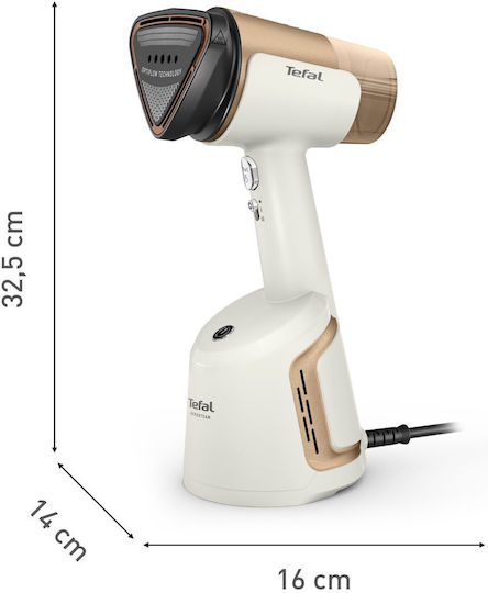 Tefal Aerosteam Handheld Garment Steamer 1400W with 130ml Tank White