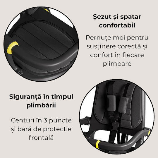 Kidizi Tricicletă Pliabilă și Transformabilă 5 în 1 Neagră